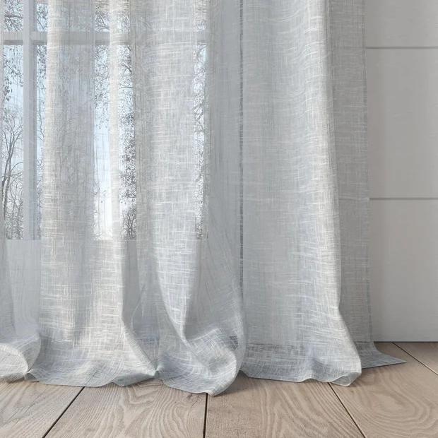 Photo of the fabric Beech Duckegg swatch by James Dunlop. Use for Sheer Curtains. Style of Plain, Sheer
