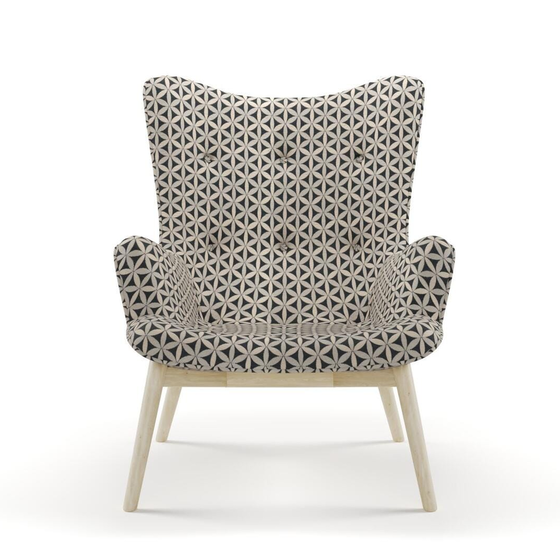 Photo of the fabric Tapa Newsprint swatch by James Dunlop. Use for Upholstery, Accessory. Style of Geometric