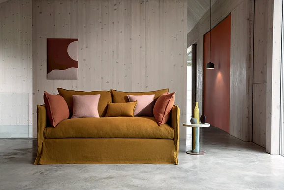 Photo of the fabric Soho K5222 01 in situ by Kirkby Design. Use for Curtains, Upholstery, Accessory. Style of Plain