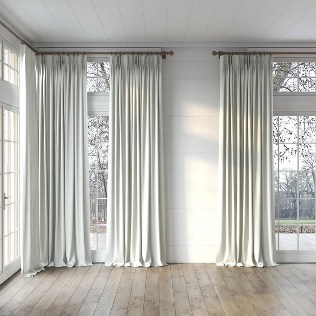 Photo of the fabric Dream Weaver 300 Sand swatch by James Dunlop. Use for Curtains. Style of Dim Out, Plain