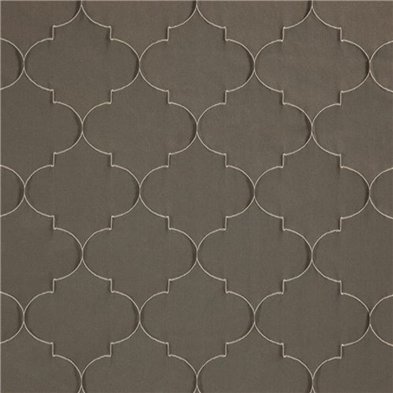 Photo of the fabric Tribute Steel swatch by Zepel. Use for Curtains, Accessory. Style of Geometric, Jacquard