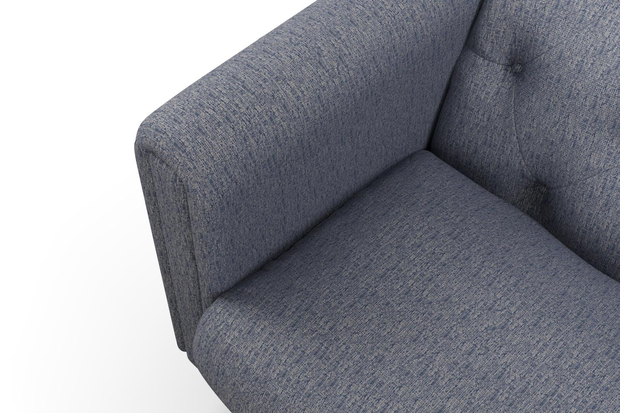 Photo of the fabric Omni Marine swatch by James Dunlop FibreGuard. Use for Upholstery, Accessory, Top of Bed. Style of Plain, Texture