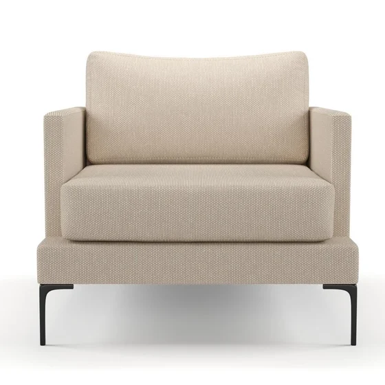 Photo of the fabric Souk Nougat swatch by Mokum. Use for Upholstery, Accessory. Style of Plain, Texture