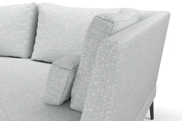 Photo of the fabric Elba Oyster swatch by Mokum. Use for Upholstery, Accessory. Style of Plain, Texture
