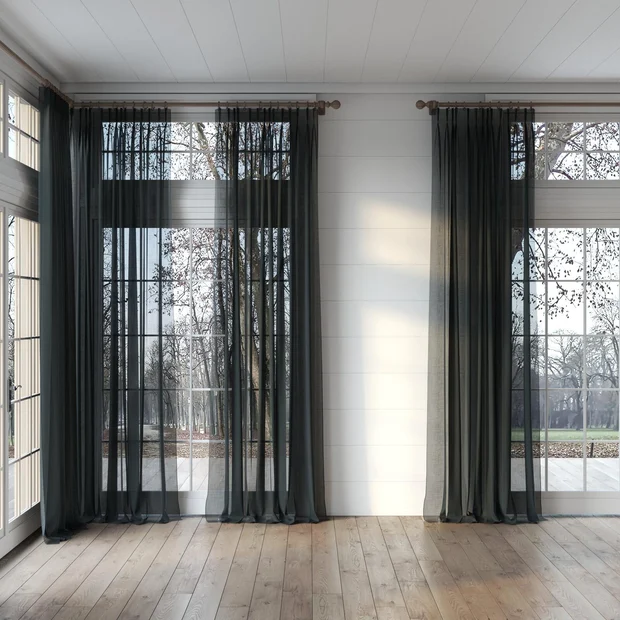 Photo of the fabric Kumo Recycled Lake swatch by James Dunlop. Use for Sheer Curtains. Style of Plain, Sheer