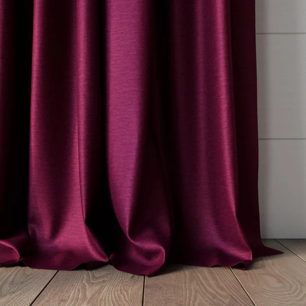 Photo of the fabric Provence Sangria swatch by James Dunlop Essentials. Use for Curtains, Upholstery, Accessory, Top of Bed. Style of Plain, Texture