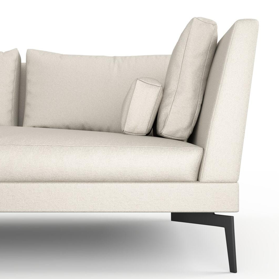 Photo of the fabric Epitome Eggshell swatch by Mokum. Use for Upholstery, Accessory. Style of Plain, Taffeta