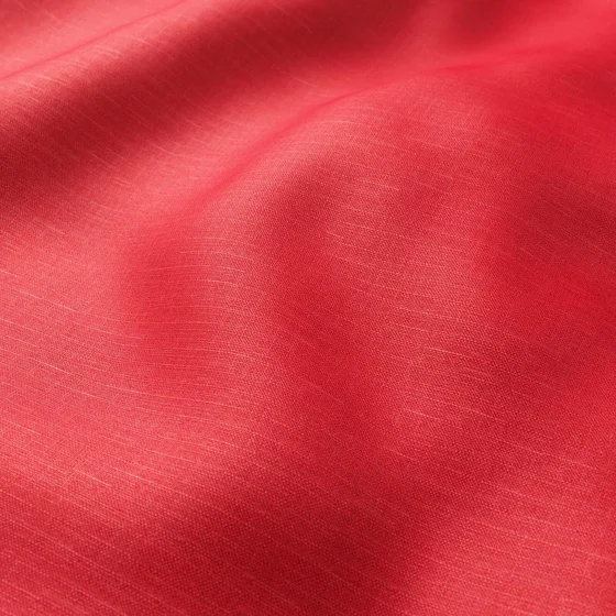 Photo of the fabric Unlimited Poppy swatch by Zepel. Use for Curtains, Upholstery, Accessory, Top of Bed. Style of Plain, Texture