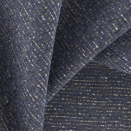 Photo of the fabric Montague Sapphire swatch by Zepel. Use for Upholstery, Accessory. Style of Texture