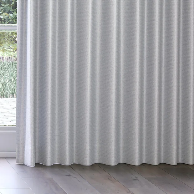 Photo of the fabric Kennedy II Blackout Oyster swatch by James Dunlop. Use for Curtains. Style of Plain, Texture