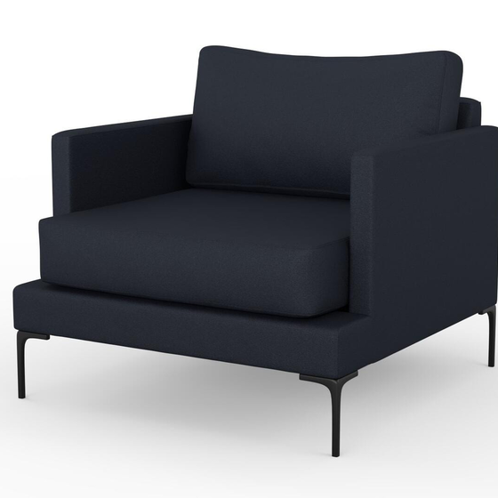 Photo of the fabric Epitome Ink swatch by Mokum. Use for Upholstery, Accessory. Style of Plain, Taffeta