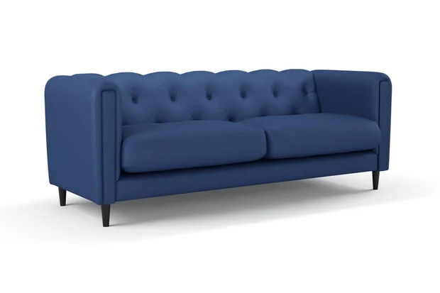 Photo of the fabric Urban Cobalt swatch by James Dunlop. Use for Curtains, Upholstery, Accessory. Style of Plain, Texture