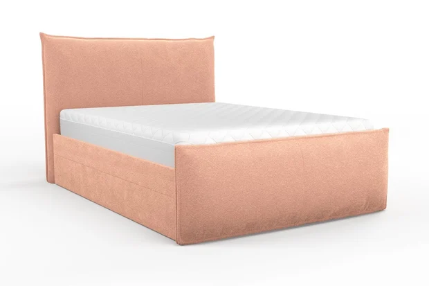 Photo of the fabric Modernist Blush swatch by Mokum. Use for Upholstery, Accessory. Style of Plain, Texture