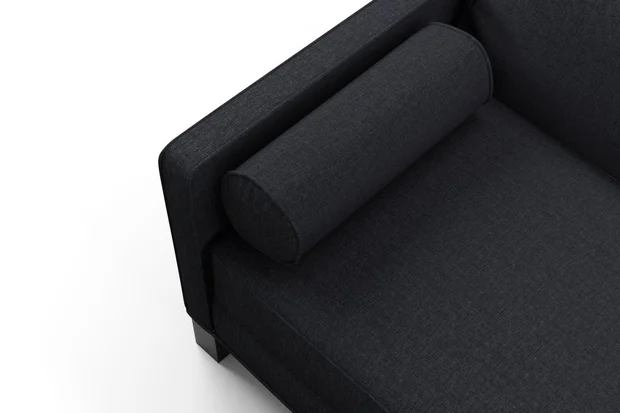 Photo of the fabric Newport Carbon swatch by James Dunlop. Use for Upholstery, Accessory. Style of Plain
