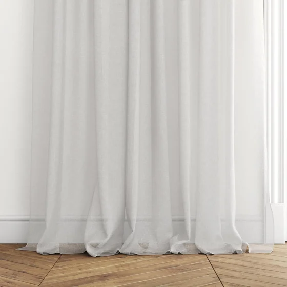 Photo of the fabric Tempest Oyster swatch by Mokum. Use for Sheer Curtains. Style of Plain, Sheer