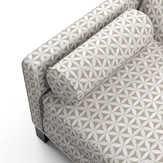 Photo of the fabric Tapa Pumice swatch by James Dunlop. Use for Upholstery, Accessory. Style of Geometric