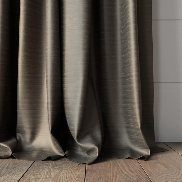 Photo of the fabric Luxe Iron swatch by James Dunlop Essentials. Use for Curtains, Accessory, Top of Bed. Style of Plain, Texture