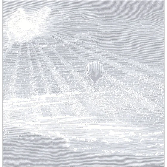 Photo of the fabric Tour Du Monde Large Panel 8761 92 09 swatch by Casadeco. Use for Wall Covering, Wall Panel/Mural