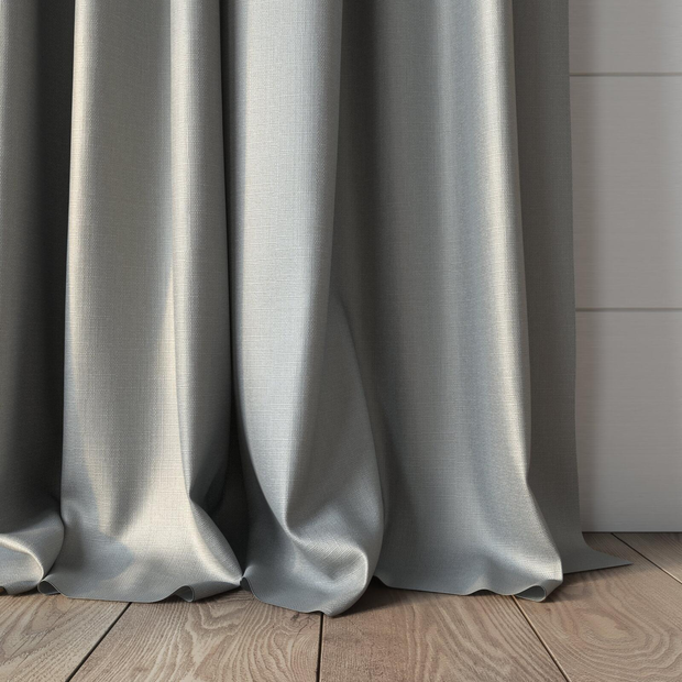 Photo of the fabric Stallion 2 Blackout Nimbus swatch by James Dunlop Essentials. Use for Curtains. Style of Plain, Texture