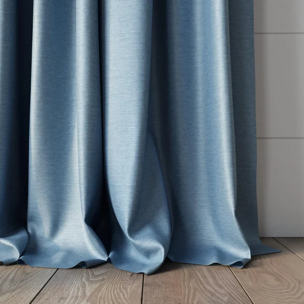 Photo of the fabric Provence Sky swatch by James Dunlop Essentials. Use for Curtains, Upholstery, Accessory, Top of Bed. Style of Plain, Texture