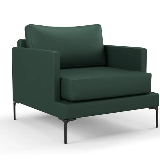Photo of the fabric Como Juniper swatch by Mokum. Use for Upholstery, Accessory. Style of Plain, Texture