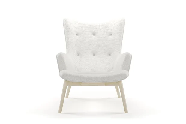 Photo of the fabric Nestle Blanc swatch by James Dunlop. Use for Upholstery, Accessory. Style of Plain, Velvet