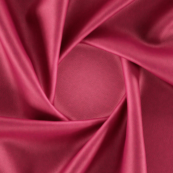 Photo of the fabric Dallas Raspberry swatch by Zepel. Use for Upholstery. Style of Leather And Vinyl, Plain