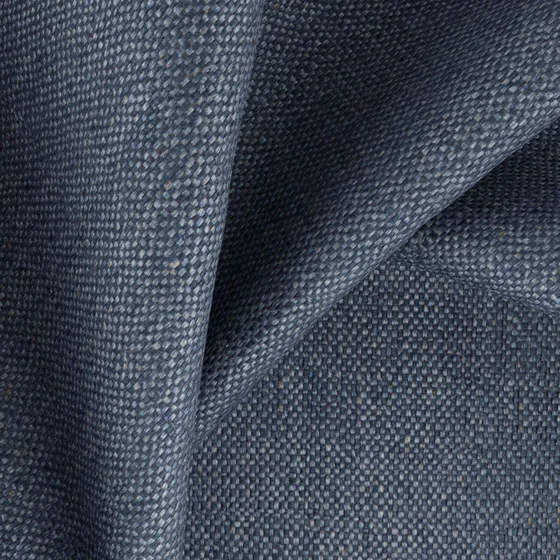 Photo of the fabric Gent Denim swatch by Zepel FibreGuard. Use for Curtains, Upholstery, Accessory, Top of Bed. Style of Plain, Texture
