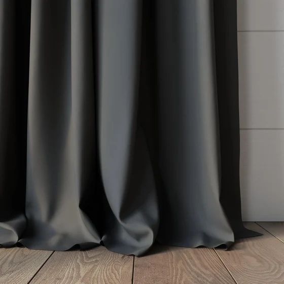 Photo of the fabric Quantum FR Gunmetal swatch by Linings. Use for Curtains. Style of Dim Out