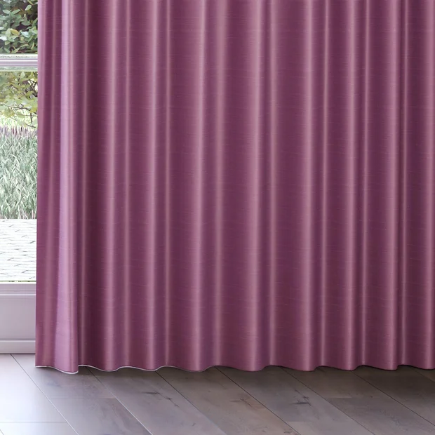 Photo of the fabric Luxe Lilac swatch by James Dunlop Essentials. Use for Curtains, Accessory, Top of Bed. Style of Plain, Texture