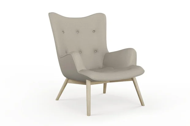 Photo of the fabric Classica Driftwood swatch by James Dunlop. Use for Upholstery, Accessory. Style of Plain, Taffeta