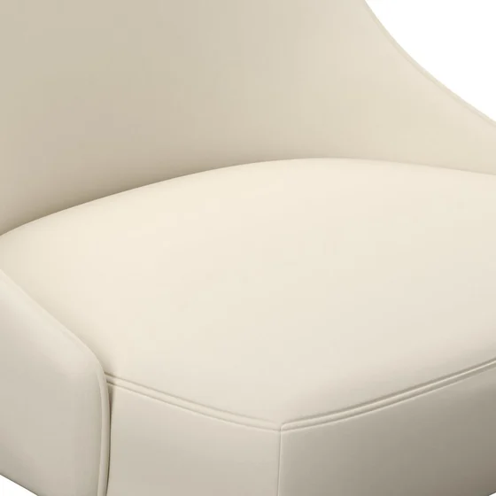 Photo of the fabric Supervio Cream swatch by James Dunlop FibreGuard. Use for Upholstery, Accessory, Top of Bed. Style of Plain, Velvet