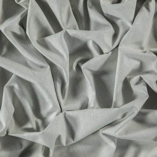Photo of the fabric Navarra Steel swatch by Zepel. Use for Curtains, Upholstery, Accessory, Top of Bed. Style of Plain, Taffeta