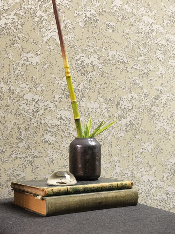 Photo of the fabric Terebro Wallpaper 8264 8264 12 33 in situ by Casadeco. Use for Wall Covering