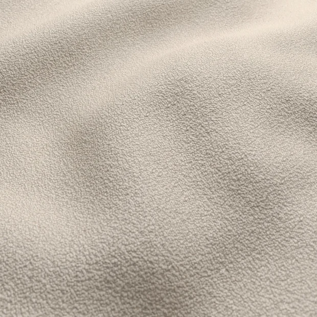 Photo of the fabric Snowdown Sesame swatch by Zepel FibreGuard. Use for Curtains, Upholstery, Accessory, Top of Bed. Style of Plain, Texture