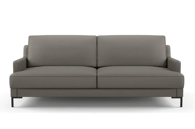 Photo of the fabric Eternal Slate swatch by Mokum. Use for Curtains, Upholstery, Accessory. Style of Plain, Texture