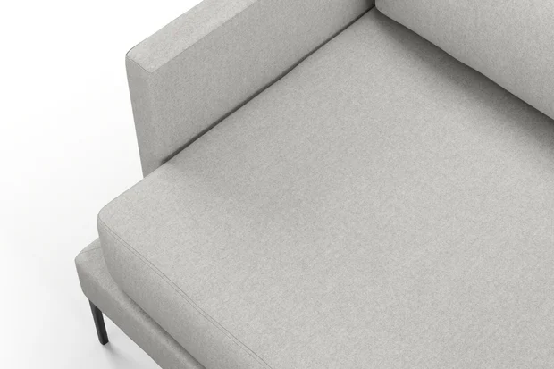 Photo of the fabric Prato Fog swatch by Mokum. Use for Upholstery, Accessory. Style of Plain, Texture