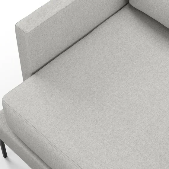 Photo of the fabric Prato Fog swatch by Mokum. Use for Upholstery, Accessory. Style of Plain, Texture