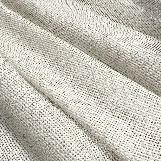 Photo of the fabric Tactility Natural swatch by James Dunlop. Use for Sheer Curtains. Style of Plain, Sheer