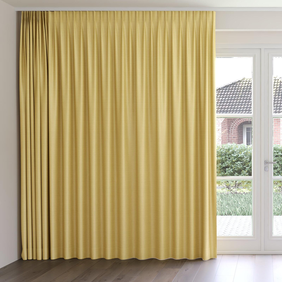 Photo of the fabric Luxe Straw swatch by James Dunlop Essentials. Use for Curtains, Accessory, Top of Bed. Style of Plain, Texture