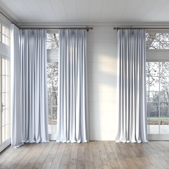 Photo of the fabric Quantum FR Ice swatch by Linings. Use for Curtains. Style of Dim Out
