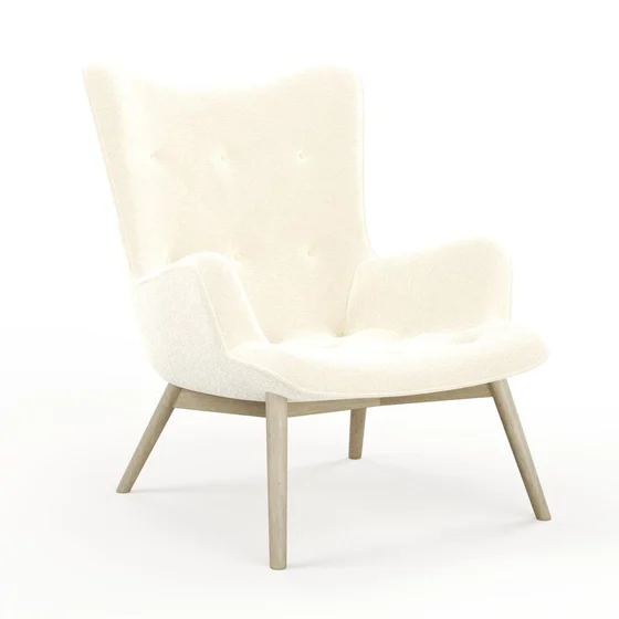 Photo of the fabric Snugly Ivory swatch by James Dunlop FibreGuard. Use for Upholstery, Accessory, Top of Bed. Style of Chenille, Plain