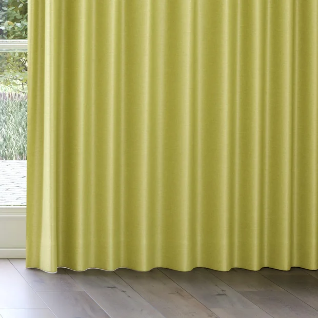 Photo of the fabric Provence Apple swatch by James Dunlop Essentials. Use for Curtains, Upholstery, Accessory, Top of Bed. Style of Plain, Texture