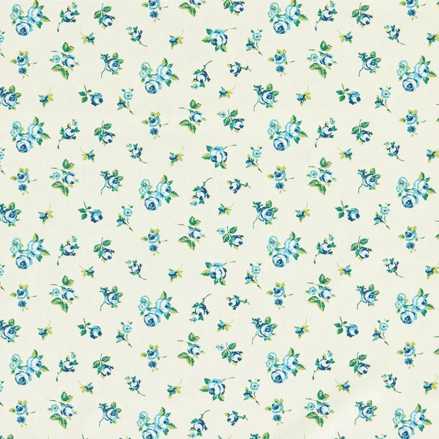 Photo of the fabric Rosebud F1785 2 swatch by Clarke & Clarke. Use for Curtains, Upholstery Light Duty, Accessory. Style of Floral And Botannical, Print