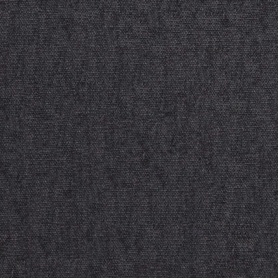 Photo of the fabric Recharge Anthracite swatch by Zepel FibreGuard. Use for Curtains, Upholstery, Accessory, Top of Bed. Style of Chenille, Plain