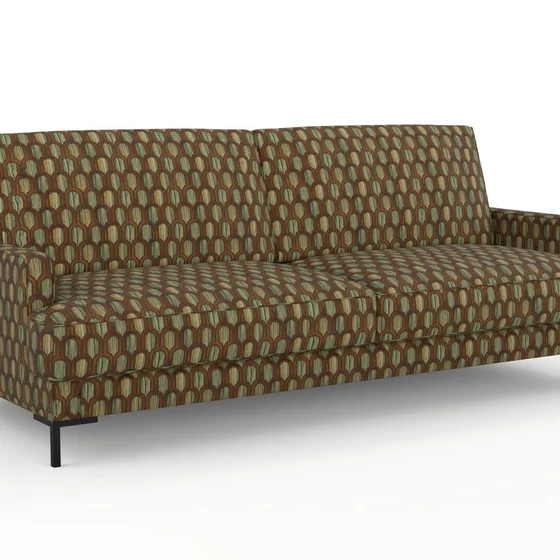 Photo of the fabric Beverly Hills Peacock swatch by Catherine Martin by Mokum. Use for Upholstery, Accessory. Style of Geometric, Velvet