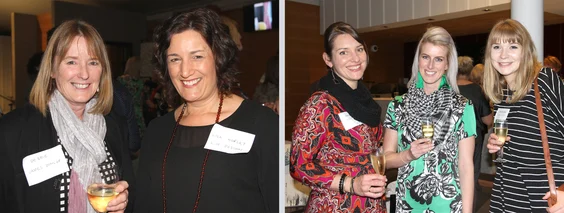 Left: Debbie Newell (JDT) and Lisa Hurley (LH Design).Right: Danni (Designmade), Gemma (Next Dore) and Sam (Designmade).