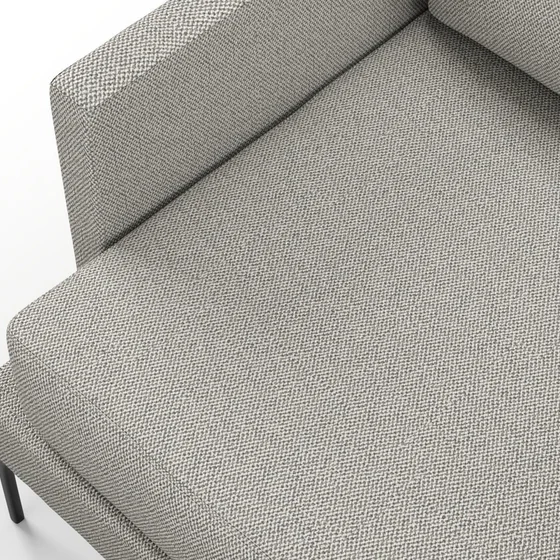 Photo of the fabric Palermo Dove Grey swatch by Mokum. Use for Upholstery, Accessory. Style of Plain, Texture