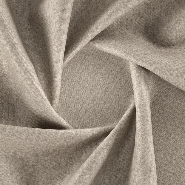Photo of the fabric Ampere Mushroom swatch by Zepel. Use for Curtains, Upholstery, Accessory, Top of Bed. Style of Plain, Velvet