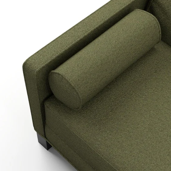Photo of the fabric Sabato Avocado swatch by James Dunlop FibreGuard. Use for Upholstery, Accessory. Style of Plain, Texture